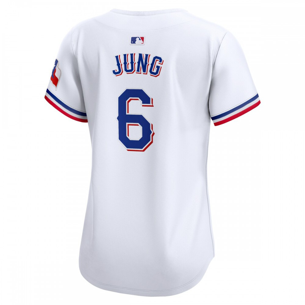Josh Jung Texas Rangers Women's Home Limited Player Jersey - White-Pro Kit Vault | Brand New 26/27 Sports Jerseys